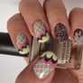 Ice Cream on waffles.. with sprinkles manicure!