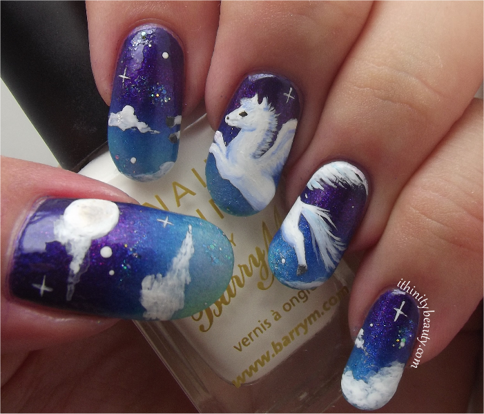 Freehand Starry Sky And Flying Pegasus