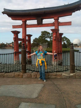 World Showcase: Me in front of the Toji Gate