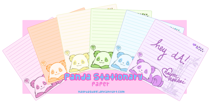 +Panda Stationary: Pages+