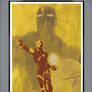 Iron Man Minimalist Marvel Comics Grunge Poster