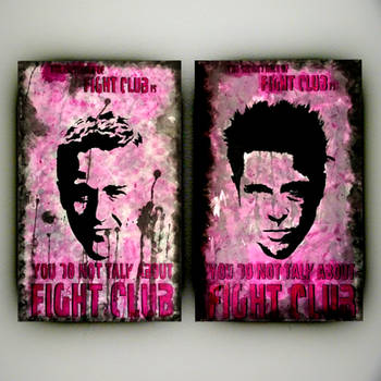 Fight Club Rules: Jack and Tyler Portrait Panels