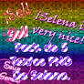 Pack de 5 Textos PNG de Selena