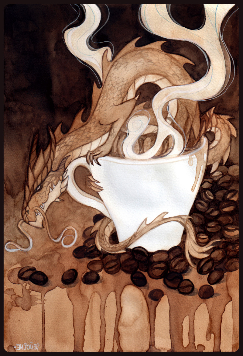  Coffee cup dragon