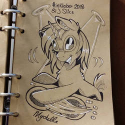 Inktober 2018: Day 31. Slice