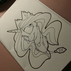 Young Celestia Lineart