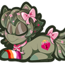 MLP OC: Chibi Kissy Statue