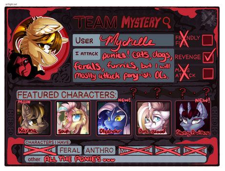 Artfight 2026 - Team Mystery