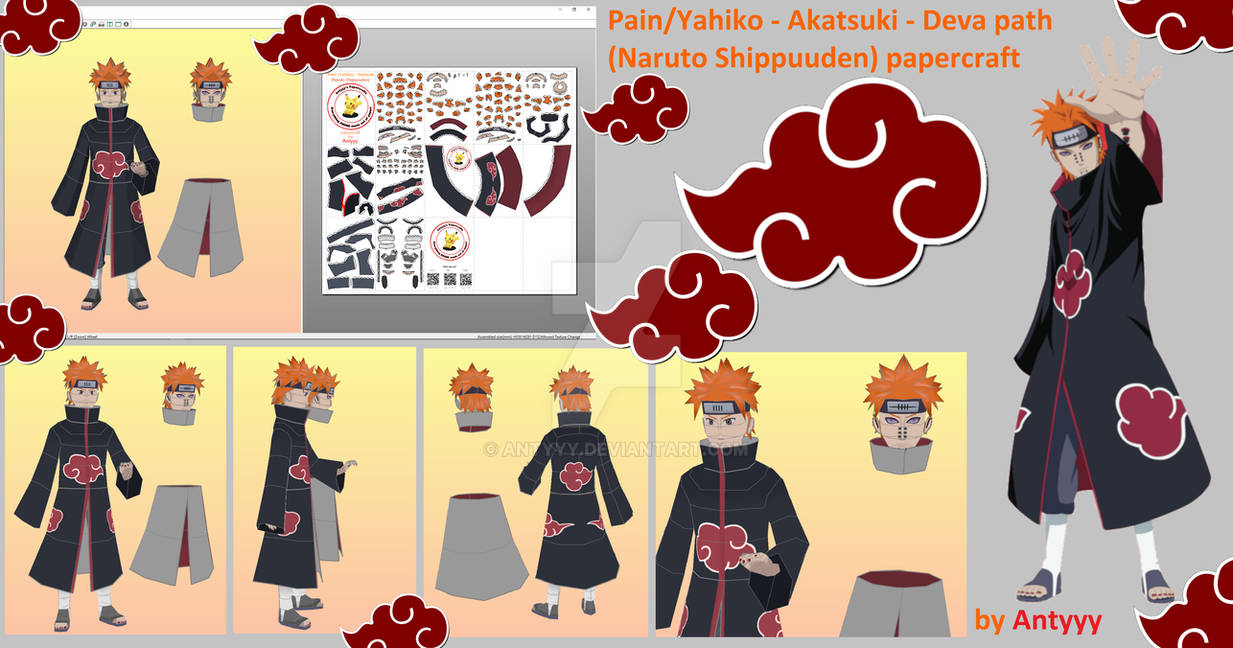 Pain - Deva path (Yahiko) - Naruto papercraft by Antyyy on DeviantArt