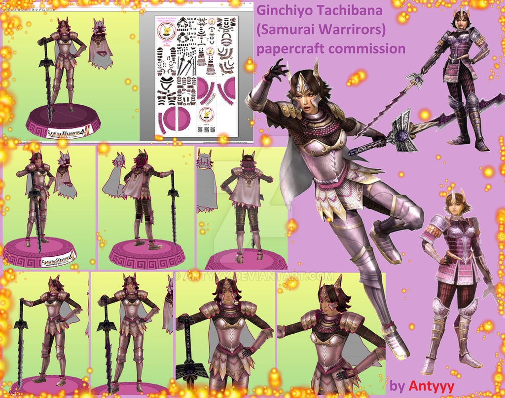 Ginchiyo Tachibana Papercraft By Antyyy On Deviantart Ginchiyo Tachibana Papercraft By Antyyy On Deviantart