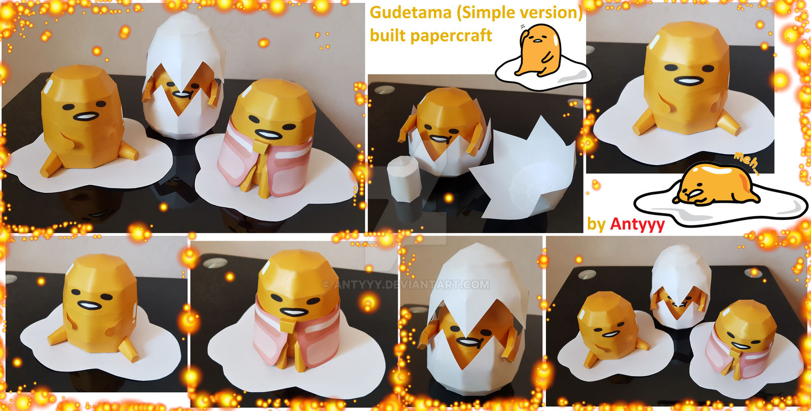 Gudetama (Simple Version) built papercraft by Antyyy on DeviantArt