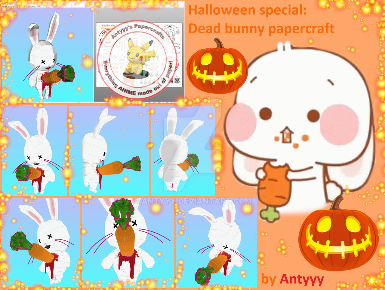 Dead Rabbit Papercraft Halloween dead bunny papercraft by Antyyy on DeviantArt