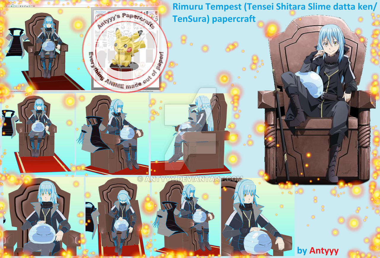 Rimuru Tempest (TenSura-Slime Isekai) papercraft by Antyyy on DeviantArt