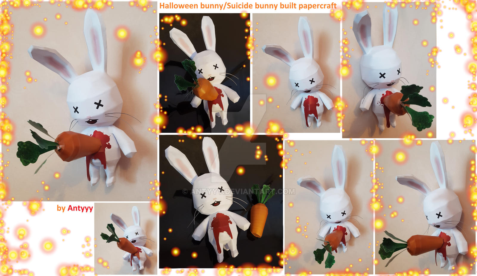 Dead Rabbit Papercraft Halloween dead bunny built papercraft by Antyyy on DeviantArt
