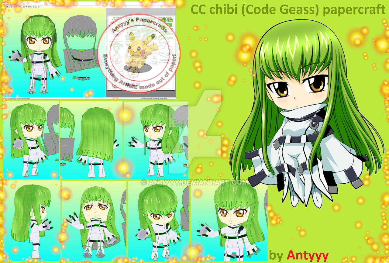 Codex Chibi CC chibi (Code Geass) papercraft by Antyyy on DeviantArt
