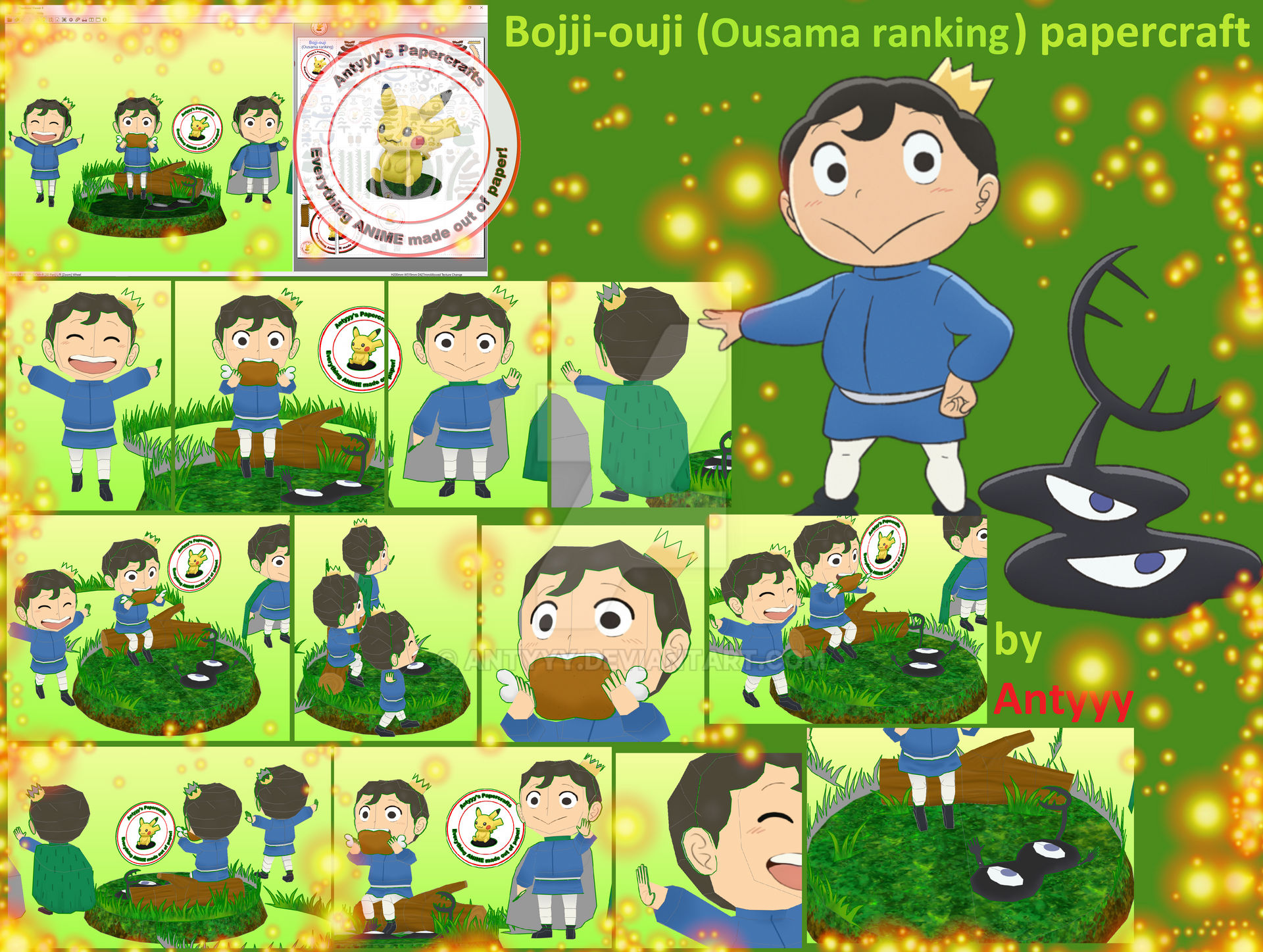 Happy Bojji Cartoon Manga Ranking of Kings Printed
