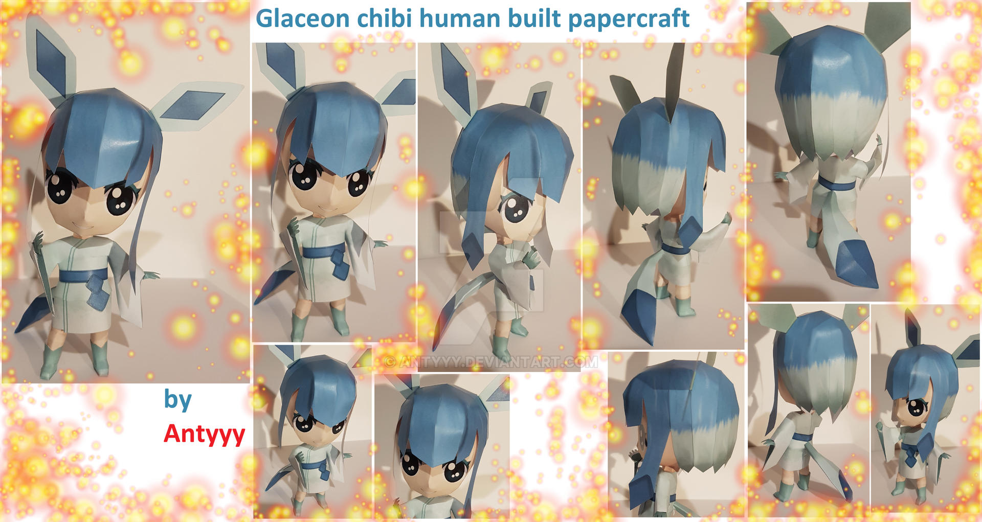 Glaceon chibi human built papercraft by Antyyy on DeviantArt