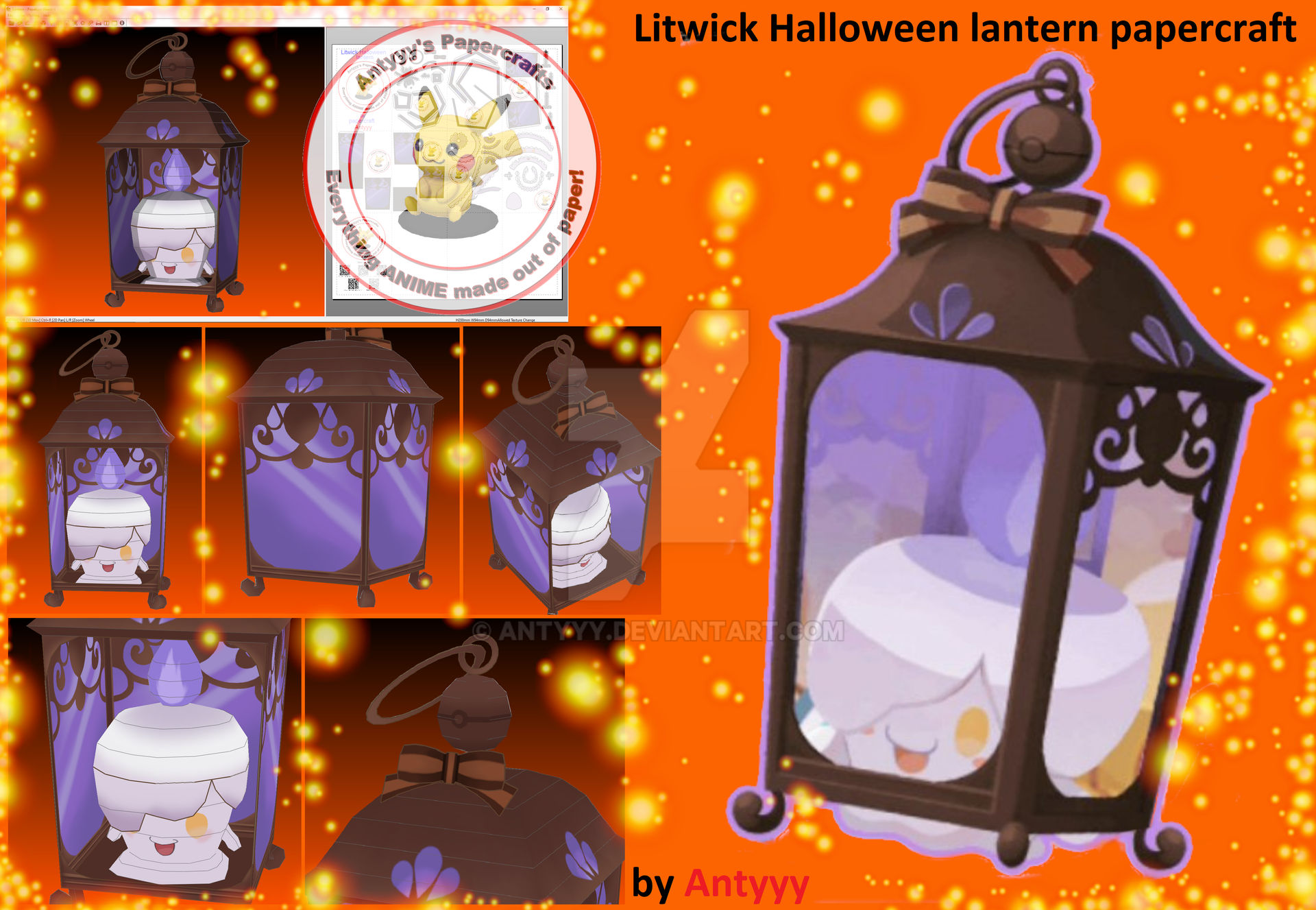 Litwick Halloween Lantern papercraft by Antyyy on DeviantArt