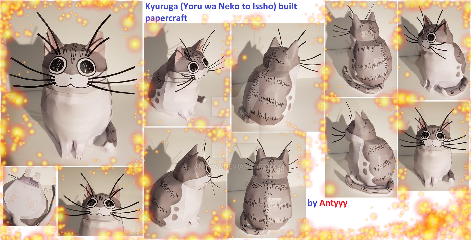 Kyuruga (Yoru wa Neko to Issho) built papercraft by Antyyy on DeviantArt