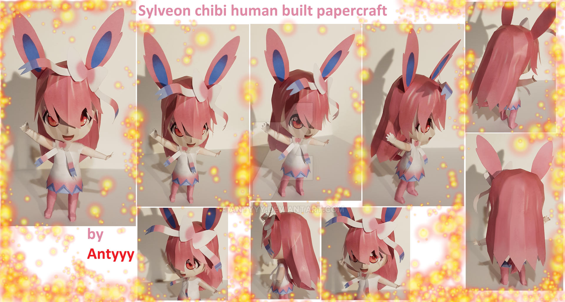 Sylveon chibi human built papercraft by Antyyy on DeviantArt
