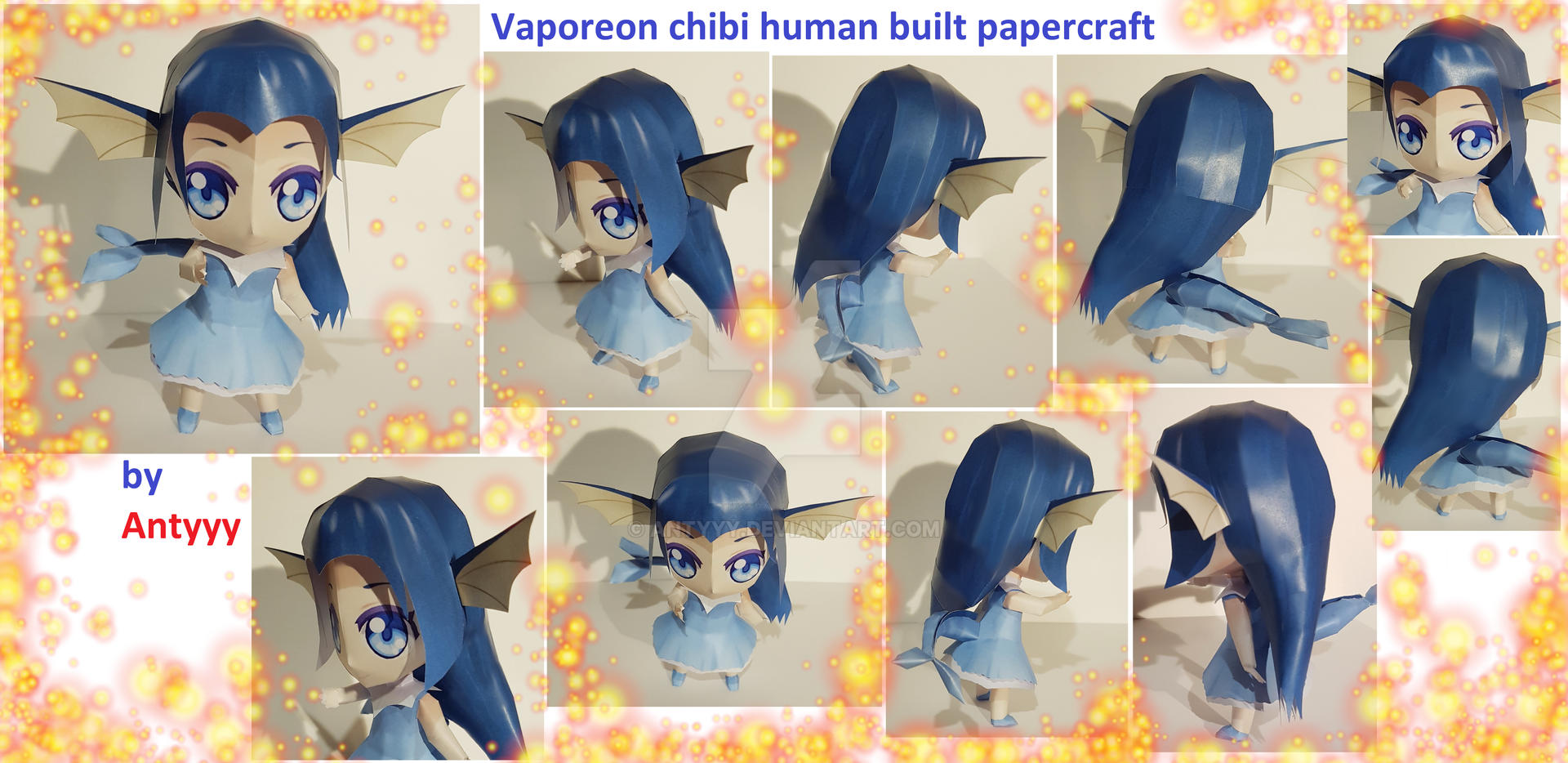 Vaporeon chibi human built papercraft by Antyyy on DeviantArt