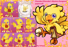 Chocobo (Mystery Dungeon) papercraft