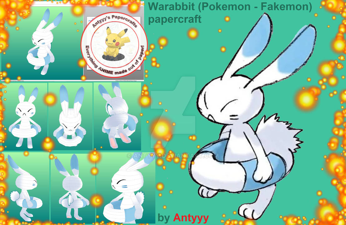 Warabbit (Pokemon - Fakemon) papercraft by Antyyy on DeviantArt