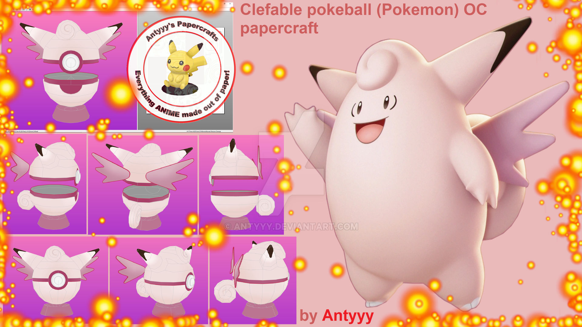 Papercraft Pokemon Pokeball DIY Pokeball Corner Bookmark: A Pokemon