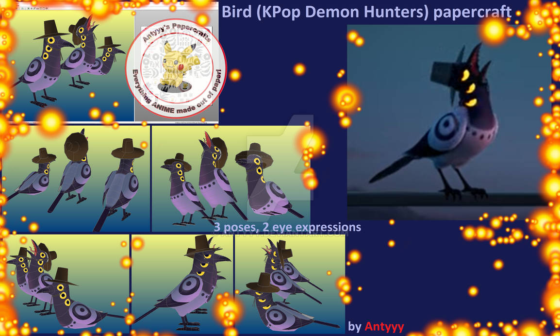 Bird (KPoP Demon Hunters) papercraft by Antyyy on DeviantArt