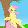 Sexy Fluttershy under a tree