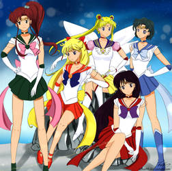 Sailor Moon and Sailor Scouts