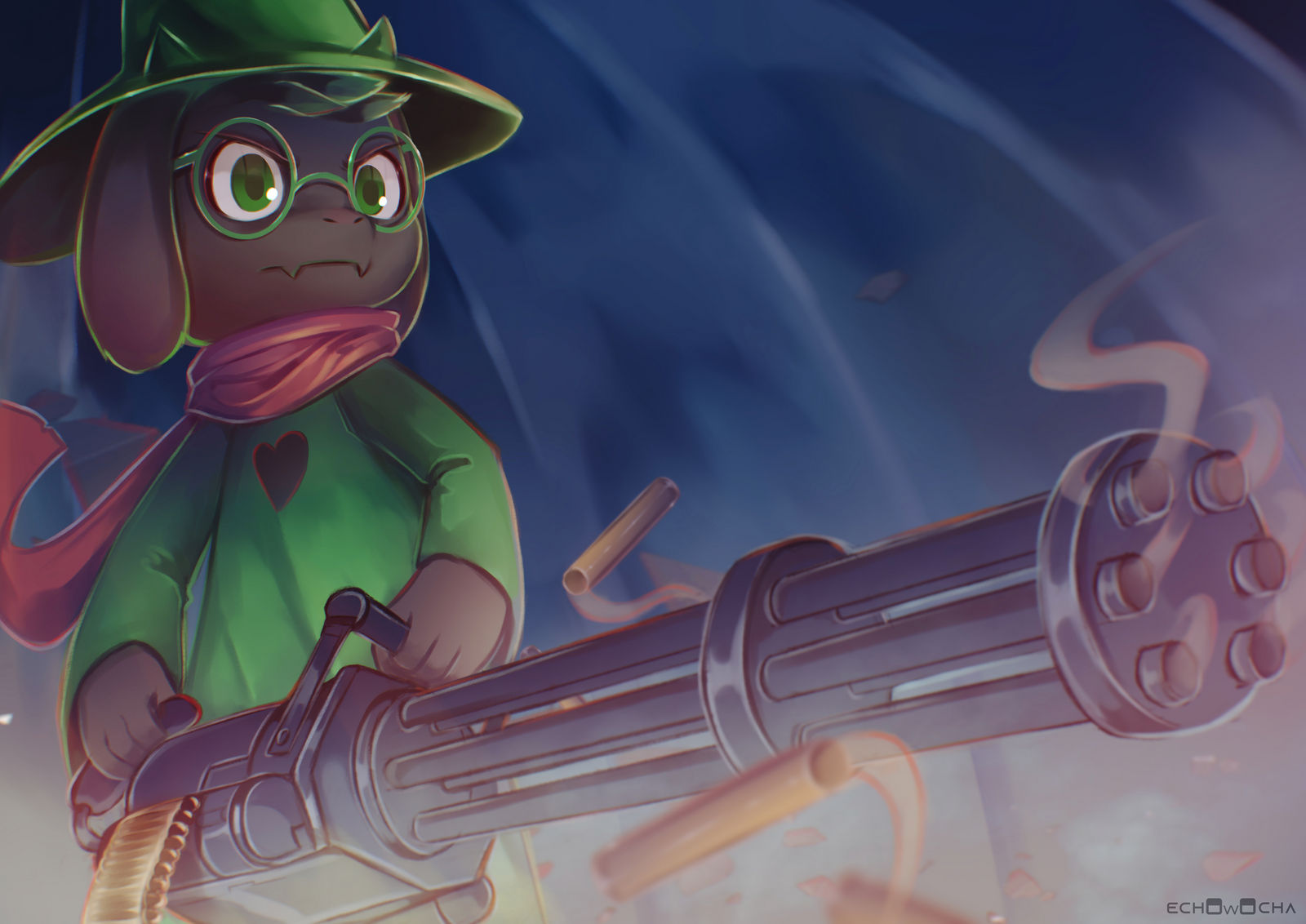 Ralsei With Gun by echOwOcha on DeviantArt