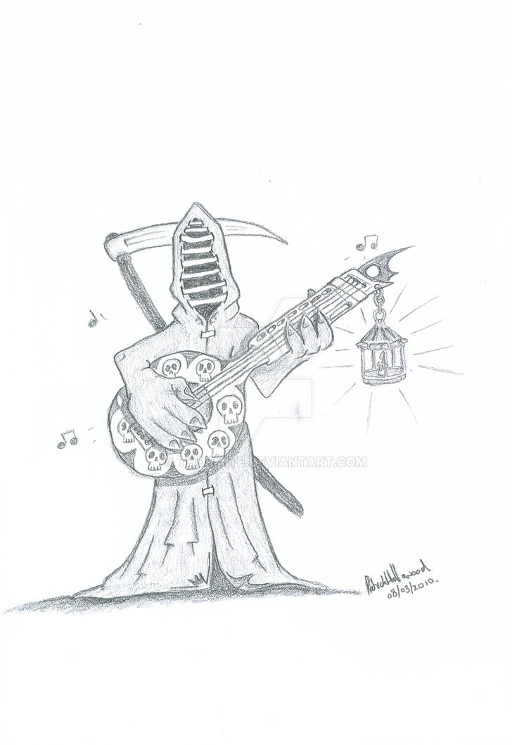 Death Playing Musical Instruments Death playing guitar by Thormite on DeviantArt