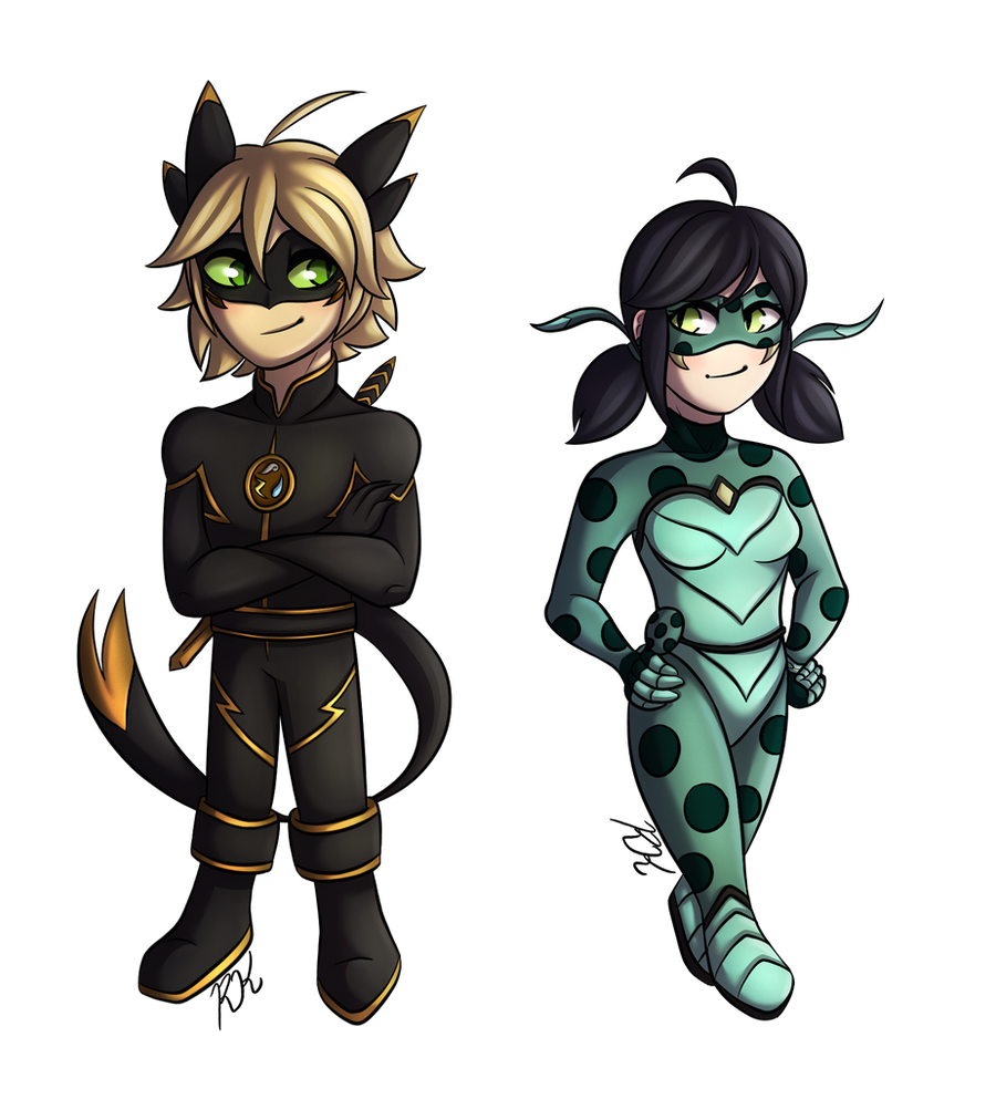 Lil Dragon Noir And Lady Snake Miraculous By Ray Ken On Deviantart