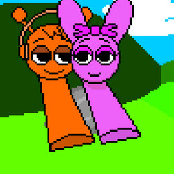 Ship: Oren x Pinki (Sprunki)