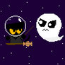 Momo Cat and Boss Ghost! (Piskel)