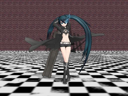 Rock Mmd Model Black Rock Shooter Figure MMD by firstfuturesound on DeviantArt