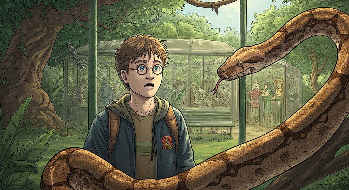 Harrys Python Encounter At the Zoo by HogwartsDreamscapes on DeviantArt