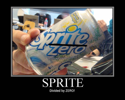 Sprite divided by zero