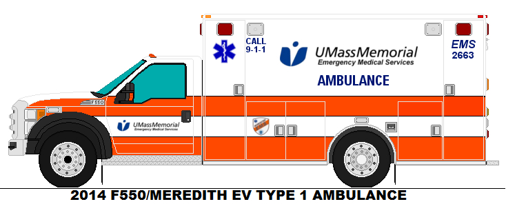 Ford Type I Ambulance UMass Memorial EMS Worcester