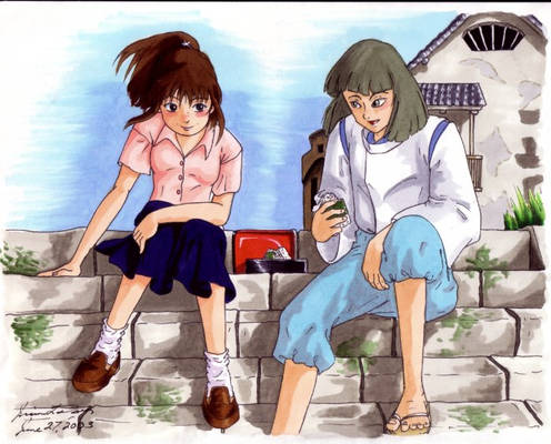 Chihiro and Kohaku Later