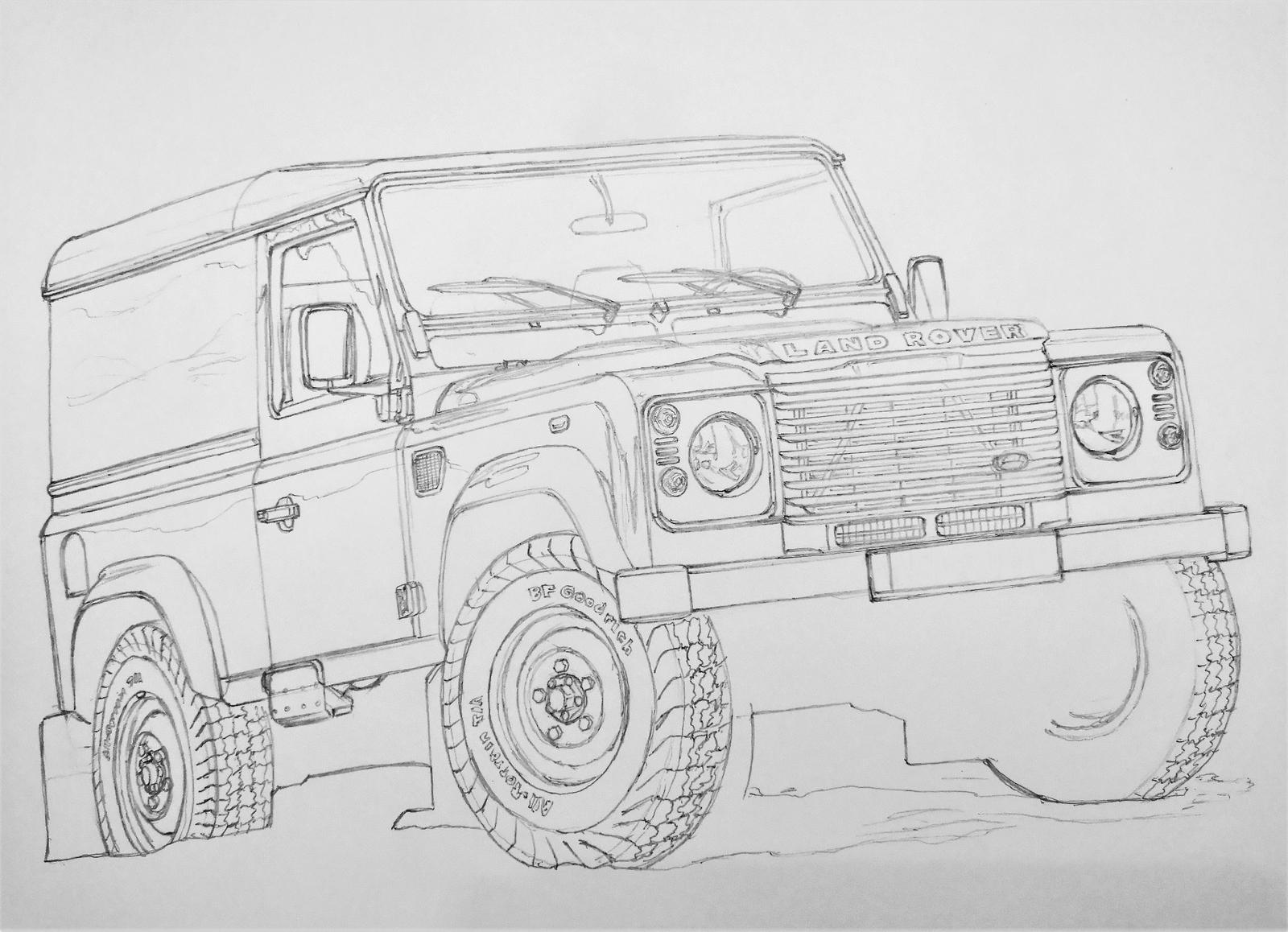Land Rover Defender 90 1/3 by PaperGarage on DeviantArt