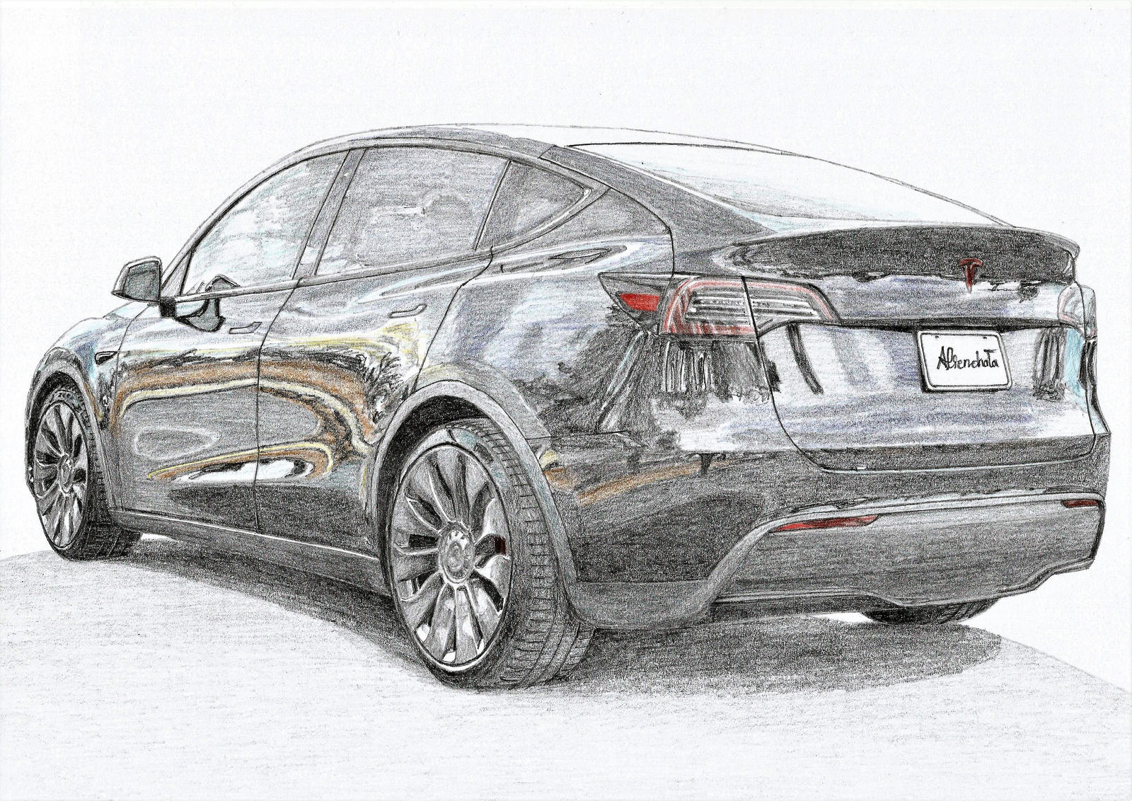 Tesla Model Y Performance (rear) 3/3 by PaperGarage on DeviantArt