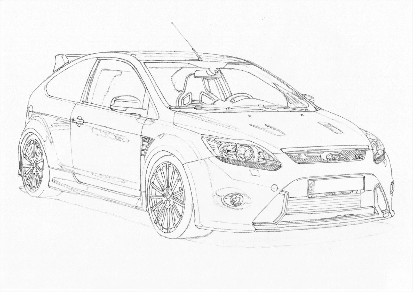 Ford Focus RS mk2 1/3 by PaperGarage on DeviantArt