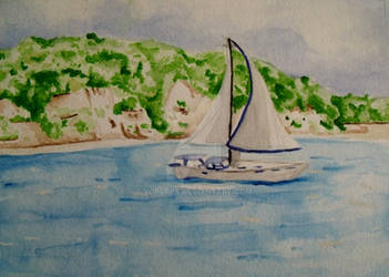 Watercolor Sailboat