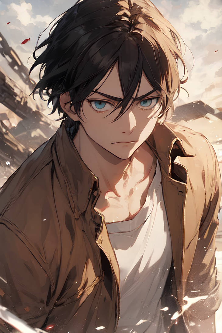 Eren Yeager Fan Art By Aiimagify On DeviantArt eren-yeager-fan-art-by-aiimagify-on-deviantart