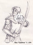 Pathfinder - cleric of Sarenrae by Epantiras