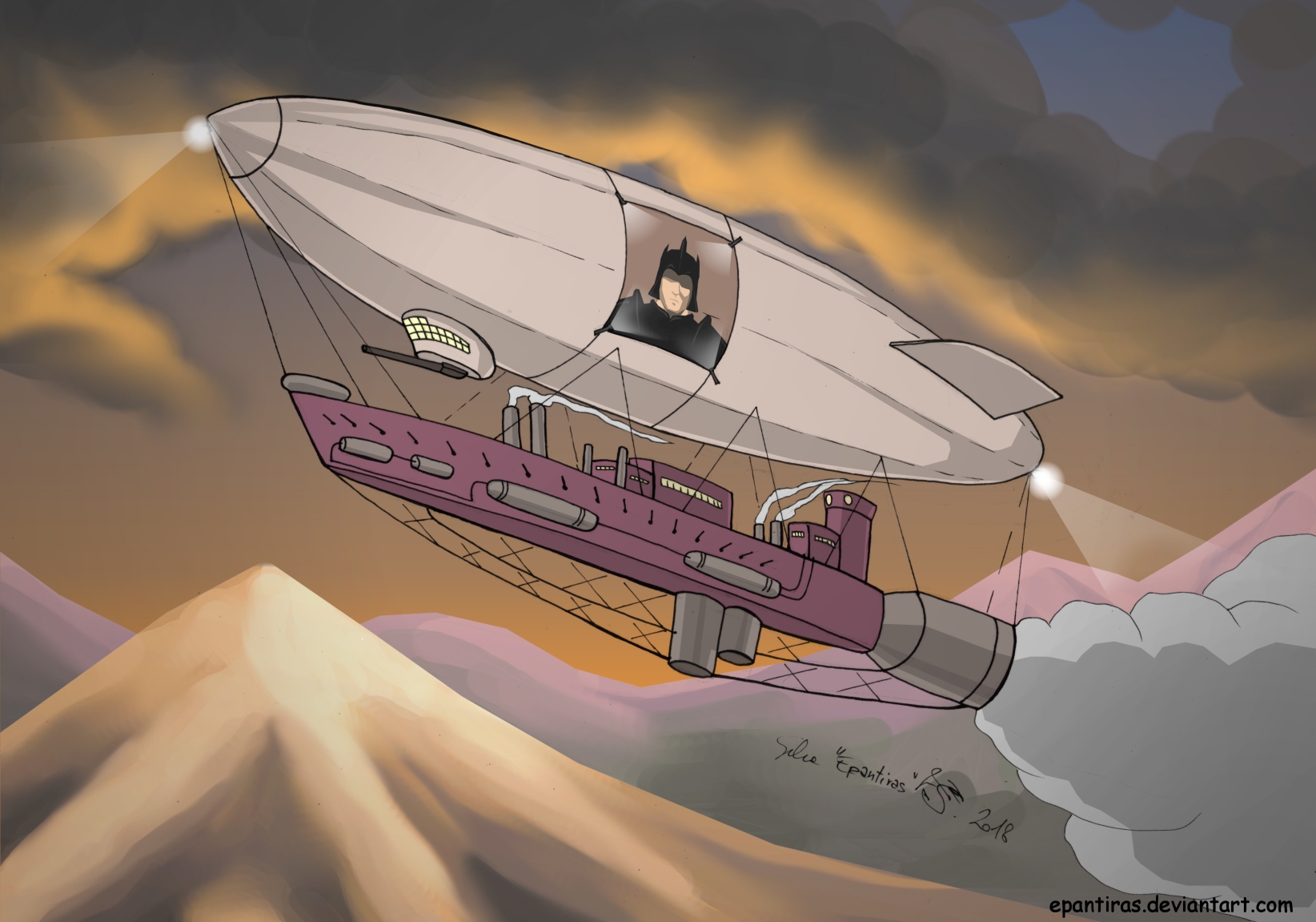 Commission - Airship by Epantiras on DeviantArt
