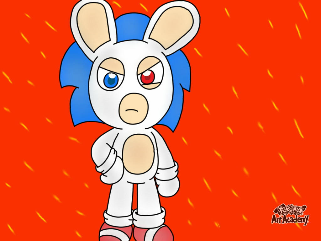 Sonic Early Design Rabbit Rabbid Sonic (2018) by BryanPlush on DeviantArt