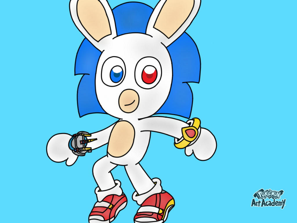Rabbid Sonic (Sonic Adventure 2) by BryanPlush on DeviantArt